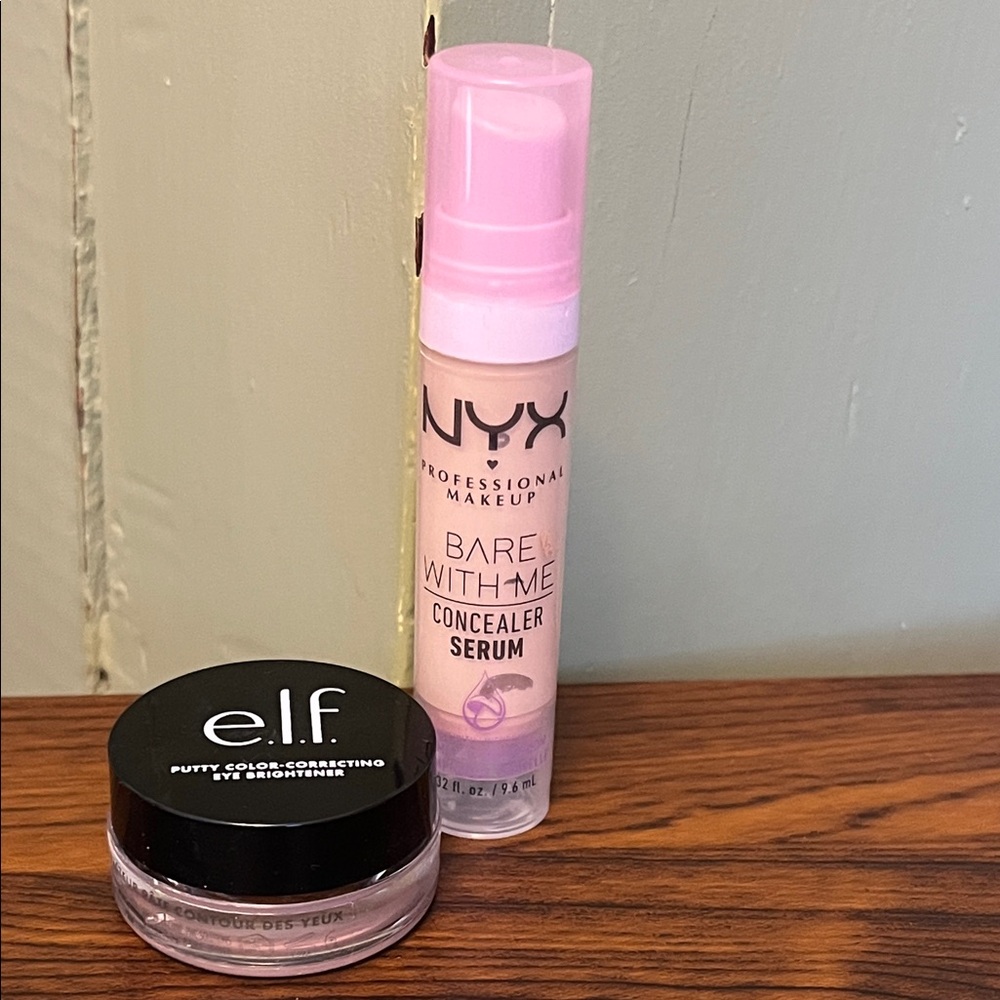 NYX Bare With Me Concealer Serum & Elf Putty Color-Correcting Eye Brightener